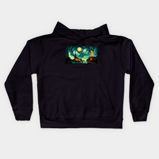 The Sky of Vincent Van Gogh (day29） Kids Hoodie